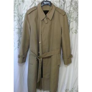 London Fog Winter Men's 42 reg Maincoats Tan/Brown Belted Overcoat
